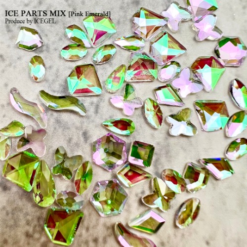 얼음파츠 Mix [핑크 에메랄드] 50pcs